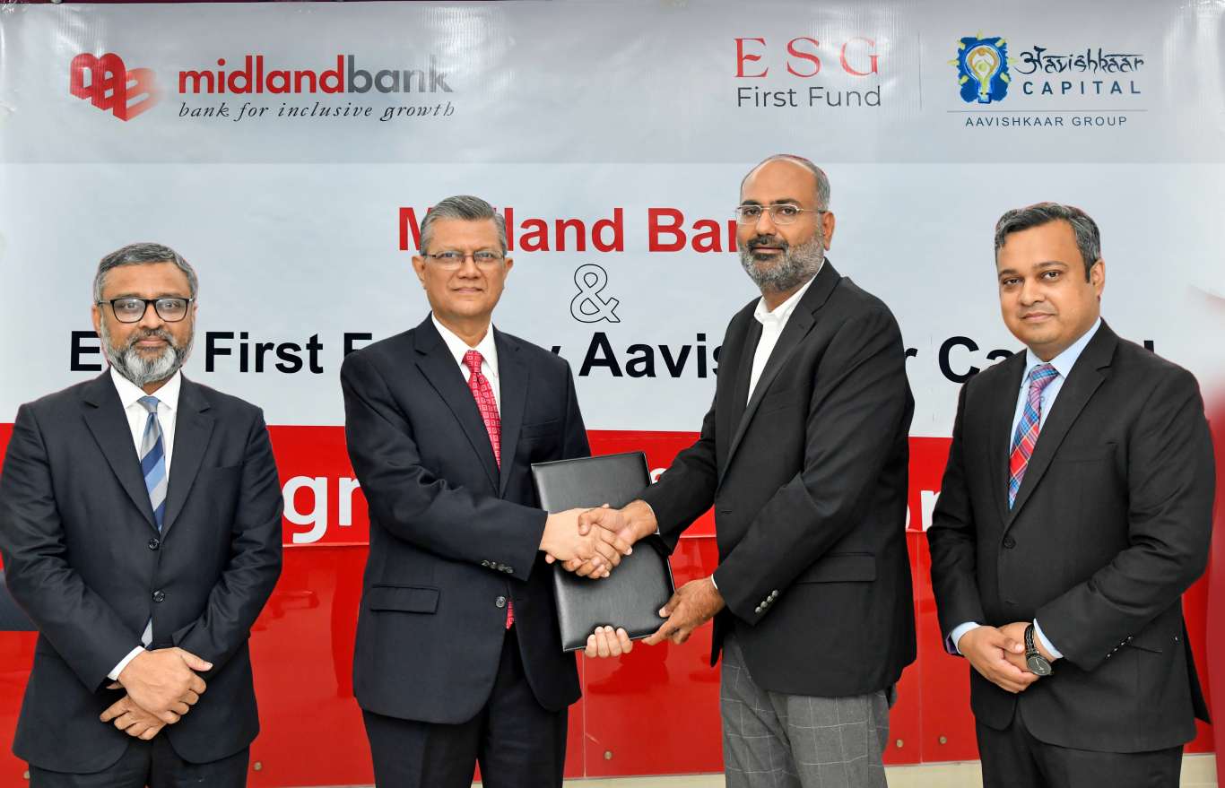 Aavishkaar Capital's ESG First Fund invests US$ 5 Million in Midland Bank, in partnership with KFW